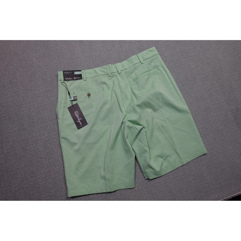 Walter Hagen Perfect 11 Shorts Mens 40 Green Seersucker Golf 10 Inseam NWT